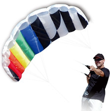 Hengda Kite 1.4 M Intro Foil Design Rainbow Kites Soft Stunt Sport Parafoil Kite