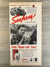 Seaforth After Shave Lotion Scotch Heather Scent Men 1960 Vintage Print Ad