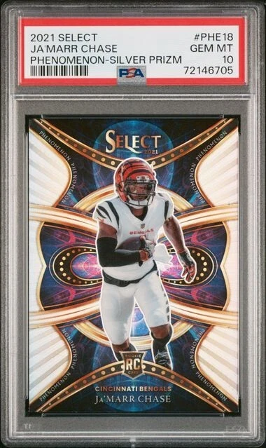 JaMarr Chase Panini Select Phenomenon #PHE18 Silver