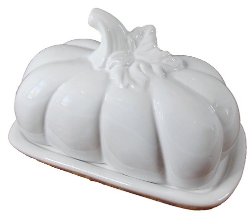 Beurrier Couvert En Céramique Petite Maison By Wildly Delicious, Beige, Environ 19 X 9 Cm