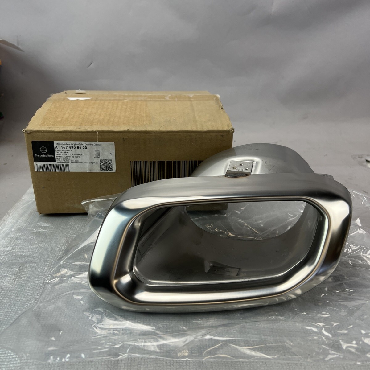 Mercedes Benz Genuine GLS 580 2020-2023 Left Chrome Tail Pipe Trim