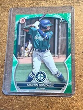 2023 Bowman Baseball 1st Bowman Card Lunar Green # BP-28 Martin Gonzalez 25/99