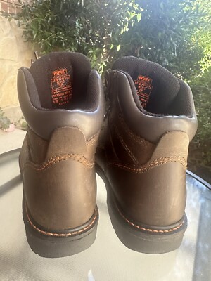Worx By Red Wing Shoes ASTM F2413-05 Steel Toe Brown Leather sise 8M Worx by Red Wings Mens Steel Toe Boots ASTM F2413 18 M/I/C  main image 4