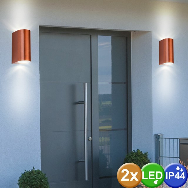 Aussenleuchten Lampen Licht Led Aussen Wand Spot Strahler Up Down Leuchte Edelstahl Sensor Garten Lampe Hof Aussenleuchten Lampen Licht Loulan De