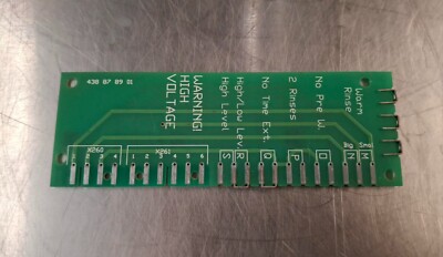 CIRCUIT-BOARD, CLASSIC OPTION JUMPER  WASCOMAT  P/N: 438878901 [USED]