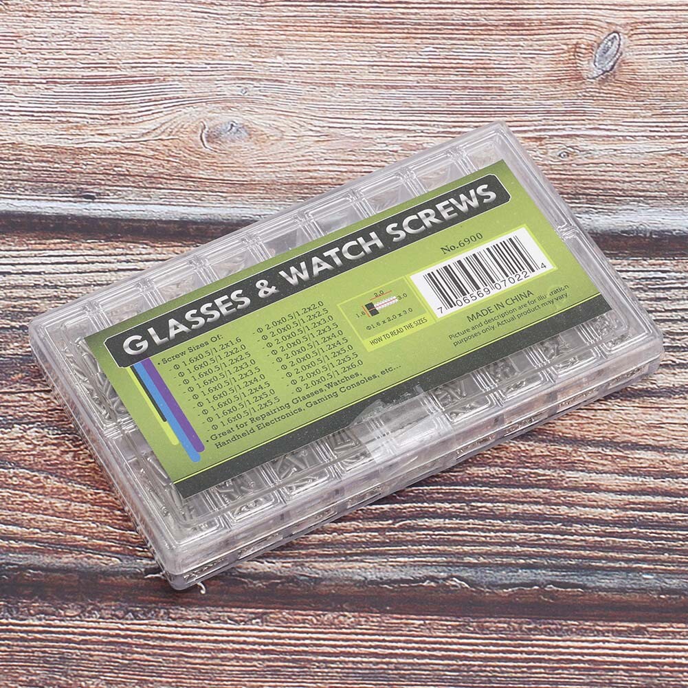 1800Pack 18 Sizes Stainless Steel Watch Glass Screw Assortment Back Case Repair eBay