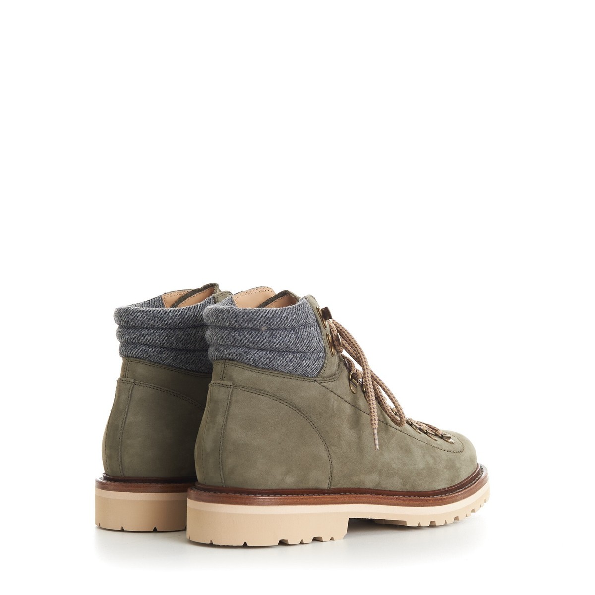 BRUNELLO CUCINELLI 1850$ Nubuck Mountain-style Boots - Wool & Cashmere Insert Brunello Cucinelli Nubuck Mountain-Style Ankle Boots  main image 4
