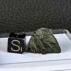 Moldavite de 2,29 g Tectite impact Météorite verre naturel
