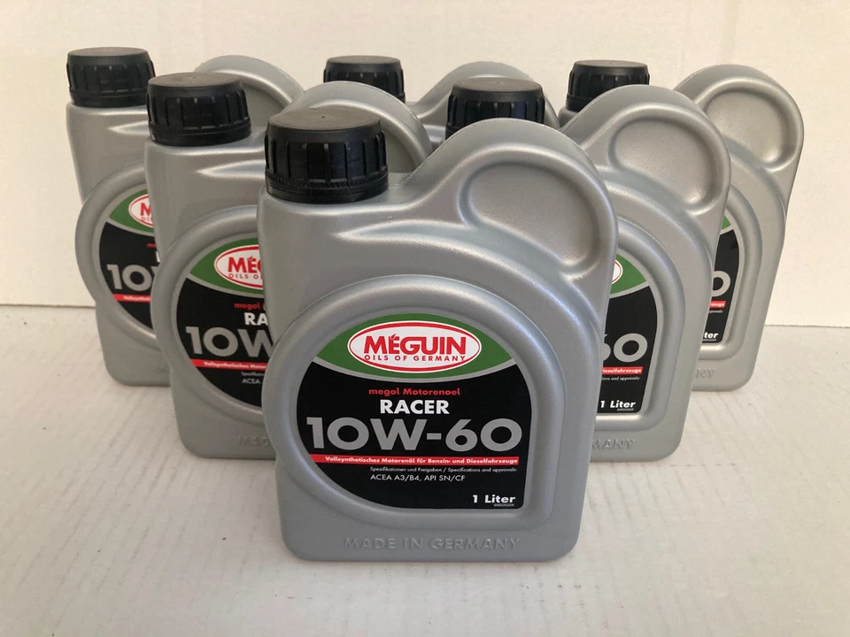 7,98€/l Meguin Megol RACER SAE 10W-60 6 x 1 L vollsyn Motorenöl