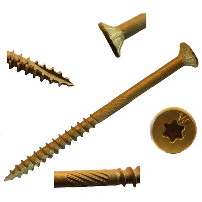Big Timber BTX145-100 14 x 5-Inch Bronze T-30 Flat Head Screw 100 Pk