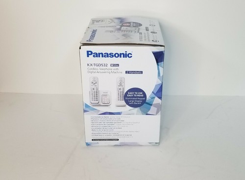 Panasonic KX-TGD532W 2-Handset Cordless Phone - White - Picture 7 of 12