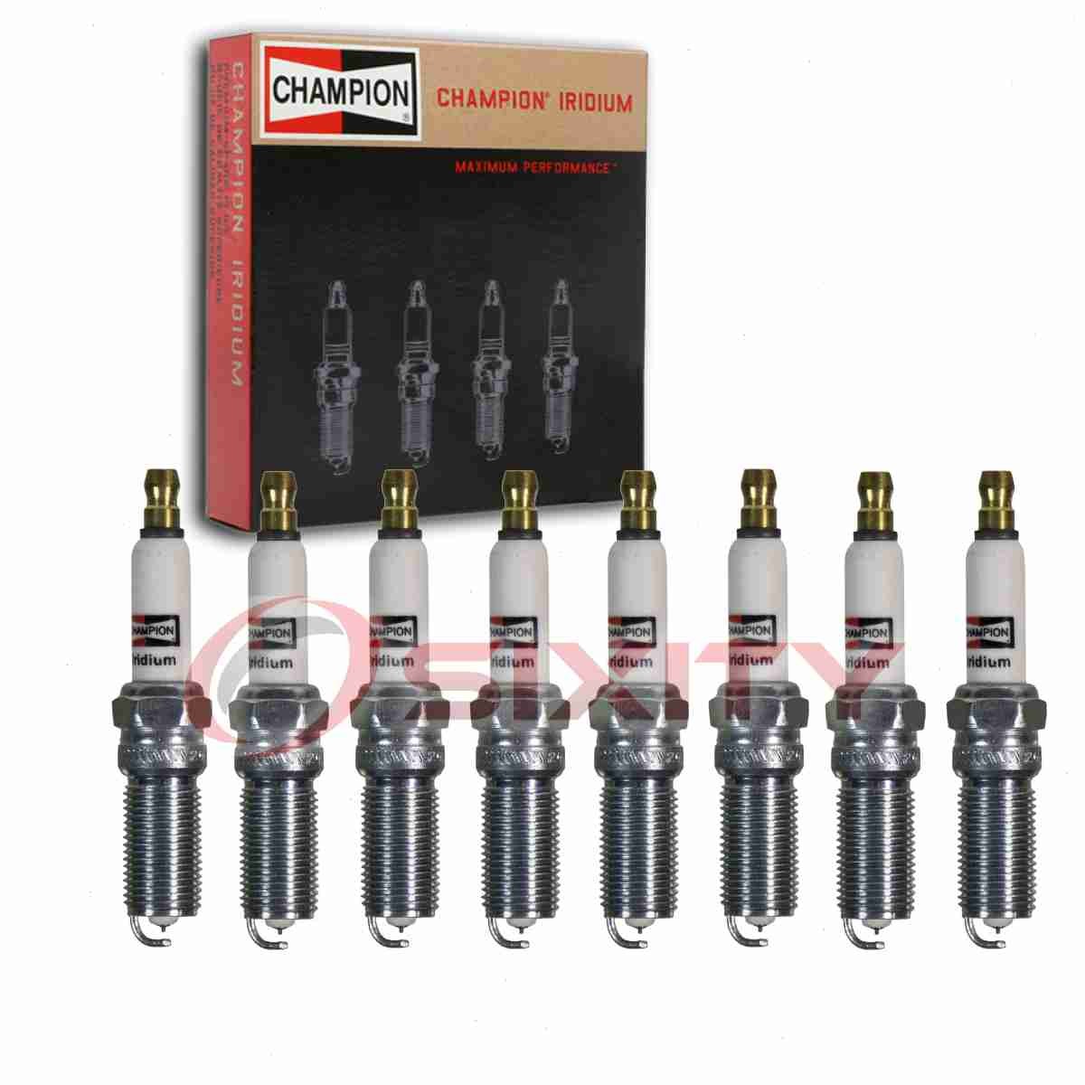 8 pc Champion Iridium Spark Plugs for 2018-2020 Ford F-150 5.0L V8 Ignition hq