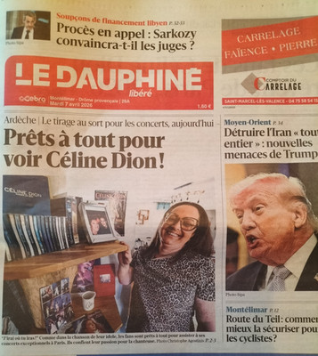 LE DAUPHINE befreit 7. April 2026 # Eglantine LAFFONT bereit für CELINE DION