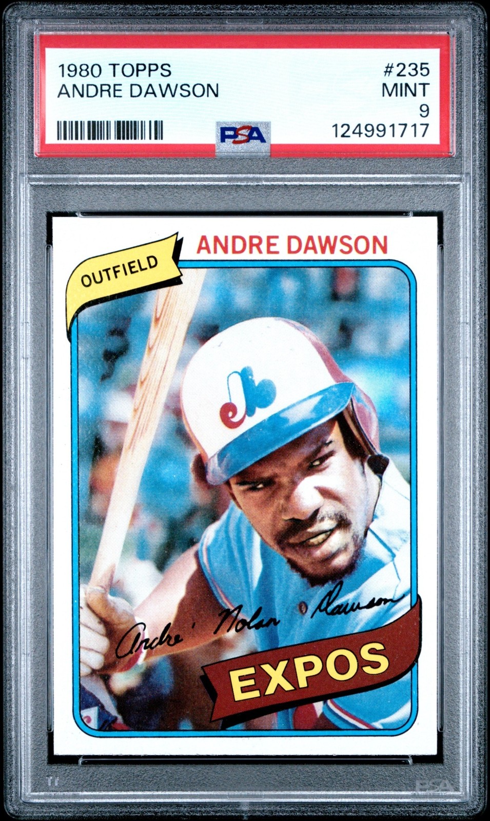 1980 Topps Baseball Andre Dawson #235 PSA 9