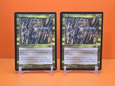 🟡🟡🟡 (2) 1998 MAGIC THE GATHERING SPINED SLIVER STRONGHOLD PLAYED 🟡🟡🟡