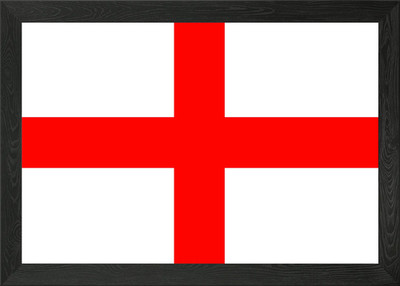 St George Flag of England Framed Wall Art Poster Canvas Print Picture