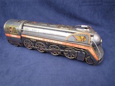 Vintage Tin Litho Overland Express 3140 Battery Operated Train Japan Modern Toys