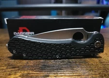 Daggerr Knives Resident Linerlock BLACK FRN Folding 8Cr14MoV Knife RSTFSW