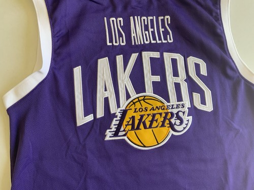 NBA Herren LA Lakers LeBron James #23 Trikot Basketball lila/weiß Gr. Medium - Bild 4 von 10