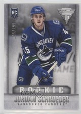 2013-14 Panini Titanium Rookie Retail 145/299 Jordan Schroeder #157 1o3