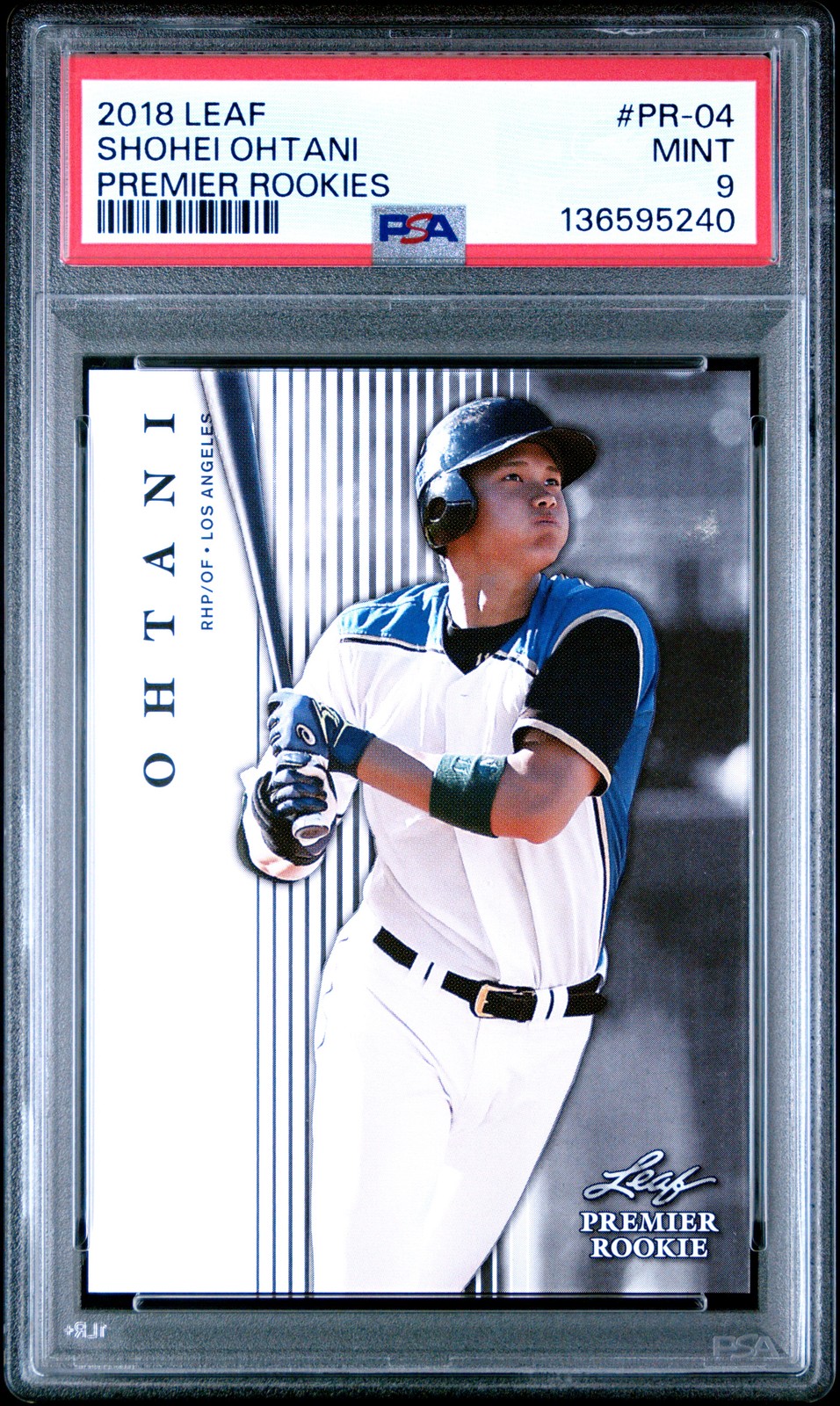 2018 Leaf Premier Rookies #PR-04 Shohei Ohtani Premier Rookies PSA 9