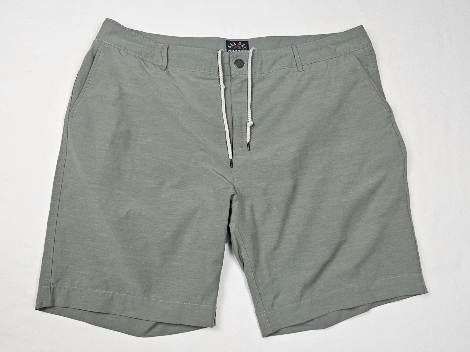 Faherty Shorts Mens 42 All Day Green Drawstring
