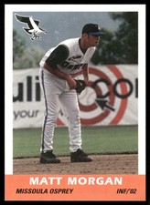 2002 Grandstand Missoula Osprey MATT MORGAN RC DIAMONDBACKS VISALIA CA