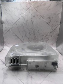 Sega Dreamcast VA1 Console Custom Clear Shell Serviced - Optical Drive Removed