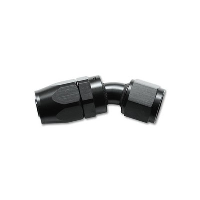 Vibrant Fuel Hose Fitting 21304; Swivel Hose End Black -04AN 30 deg