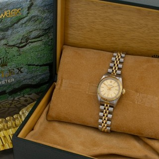Vintage Ladies' Rolex Oyster Perpetual Ref. 67193 24mm Two Tone Watch #W322100 1