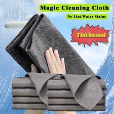 5pcs  Microfiber Magic Glass Cleaning Cloths Streak-Free for Windows & Mirrors