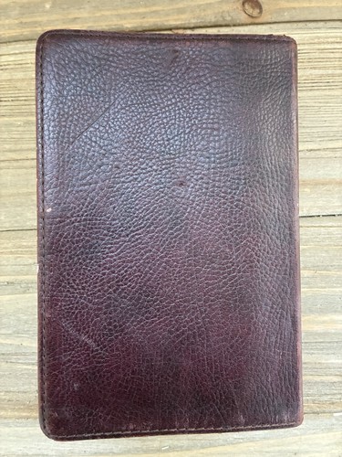 Burgundy Leather Holy Bible English Standard Version Small Print - Picture 7 of 7