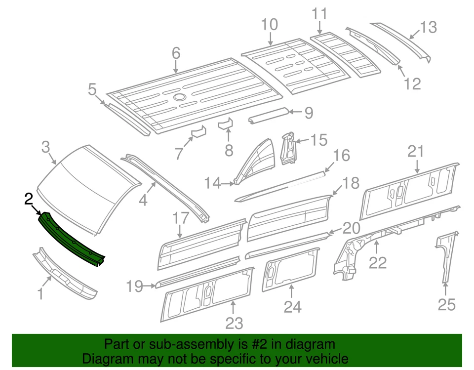 Panel de cabezal original Mercedes-Benz 906-650-00-09 Foto 2 de 3