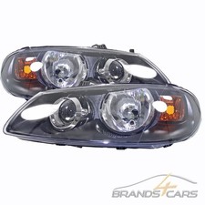 ATEC 2x SCHEINWERFER H7/H7 SCHWARZ LINKS + RECHTS FÜR NISSAN ALMERA 2 N16 AB 02-