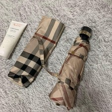 BURBERRY Foldable Umbrella Nova Check Unisex Big Check Authentic Rare