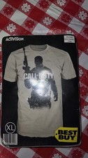 NEW SEALED Call of Duty MW3 Modern Warfare 3 Promo T-Shirt XL Gray GameStop 