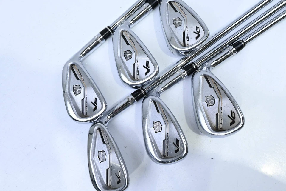 Wilson FG Tour V6 Irons / 6-PW+GW / Regular Flex Dynamic Gold AMT R300 Shafts - Image 2 of 4