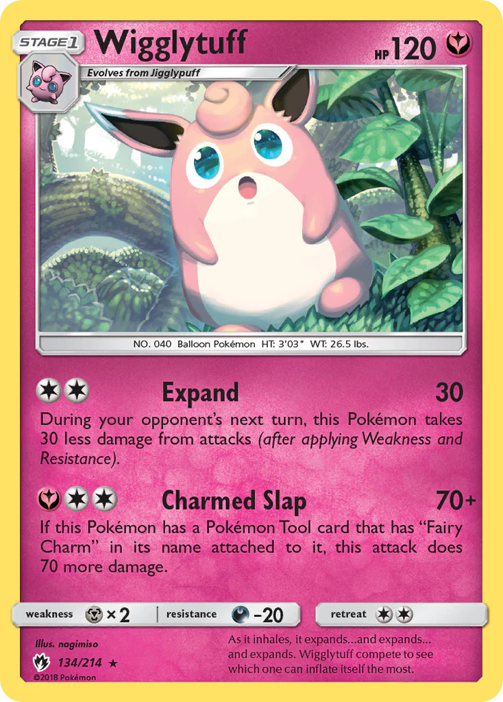 Wigglytuff (134/214) [Sun & Moon: Lost Thunder] Near Mint Pokemon TCG