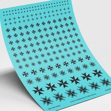 Maltese Cross Waterslide Transfers Decals