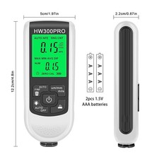HW-300PRO Car Paint Coating Thickness Gauge Meter Large Screen Handheld 0-2000μm