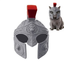 Roman Centurion Kitty Helmet Medieval For Cat