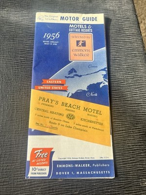 1956 Emmons-Walker Motor Guide   Eastern United States Motels & Resorts