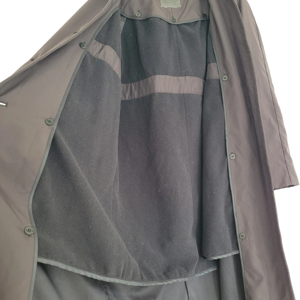 Abrigo Adolfo Dominguez Iberia Airways tripulación cabina grande negro polar extraíble Foto 3 de 4