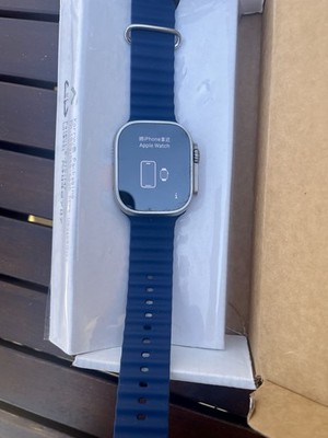 Apple Watch Ultra 2 49mm Natural Titanium Case Navy Ocean Band Cellular New