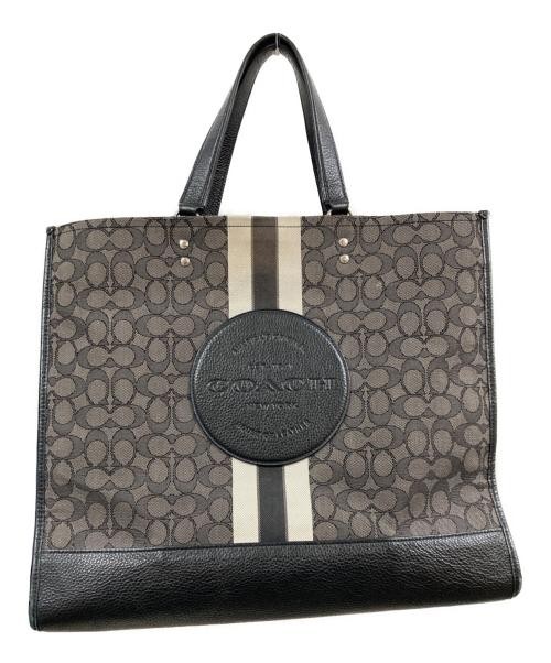 COACH                    Signature jacquard with stripes and Coach patch brown C