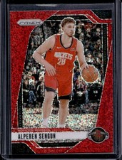 2024-25 Panini Prizm Alperen Sengun Red Sparkle #201 Rockets