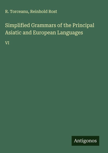 R. Torceanu (U. A.) | Simplified Grammars Of The Principal Asiatic And...-image