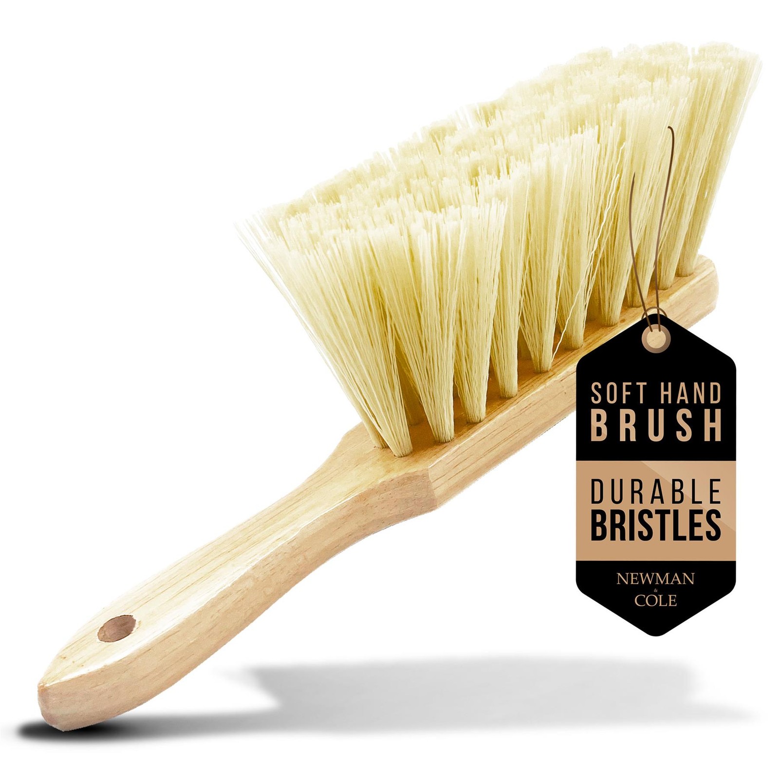 Hand Brush Soft Bristle Wooden Handle Dusting Sweeping Cleaning Brush