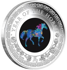 Australian Opal series Year of the Horse 1 oz silver proof coin 2026