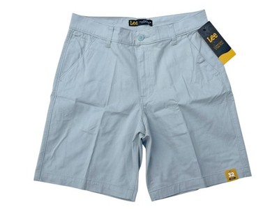 Lee Mens Greyish Blue Legendary Flat Front Comfort Stretch 9'' Chino Shorts